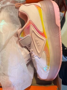 Pink Holographic Heelys